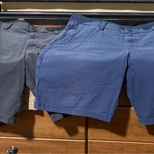 Weatherproof Men's Khaki Shorts Navy/ (2)Tan/Black